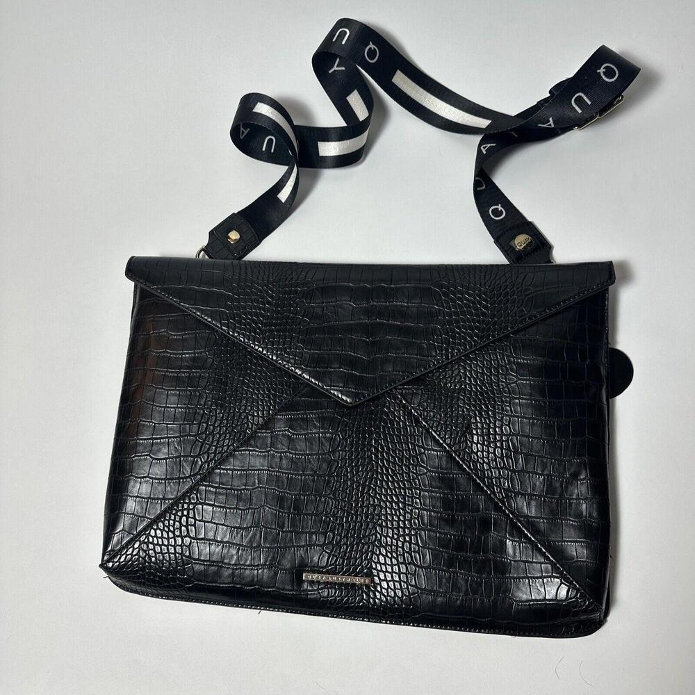 Quay Australia Black Laptop Bag With Strap